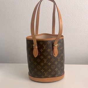 Authentic New Louis Vuitton Bucket Bag Monogram Canvas